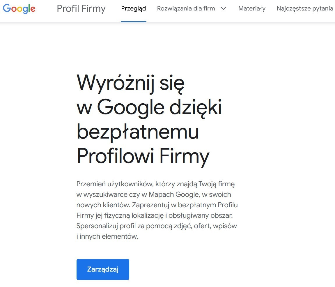 google moja firma