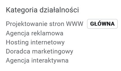 Pozycjonowanie lokalne - co to jest? 22 kategoria firmy
