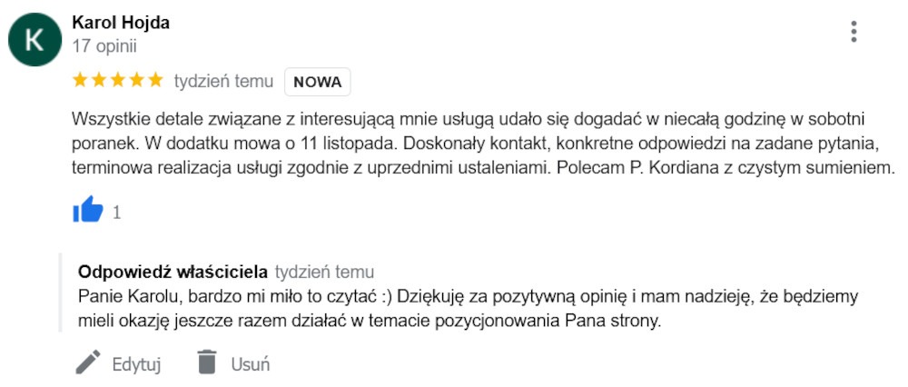 Pozycjonowanie lokalne - co to jest? 26 opinie google