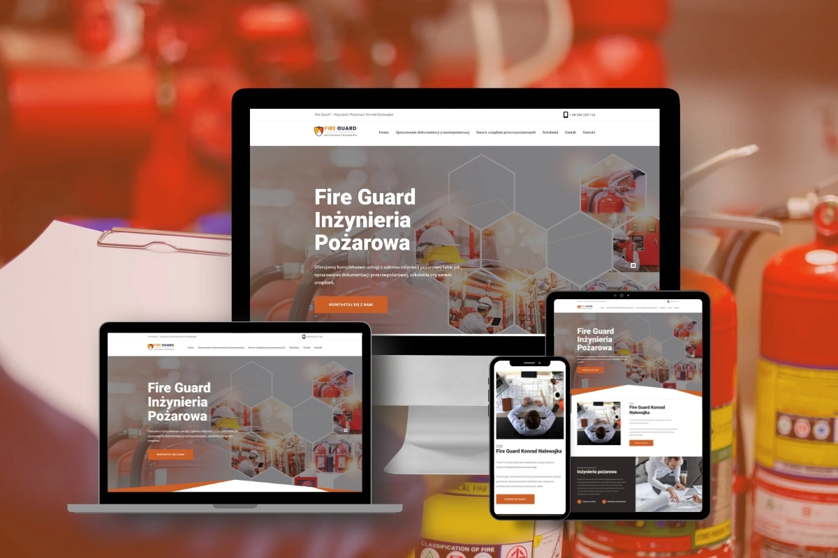 Realizacja strony — Fire-guard.pl