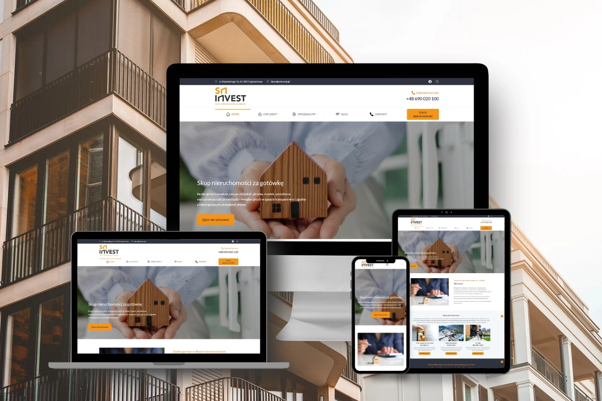 Realizacja strony — Sninvest.pl